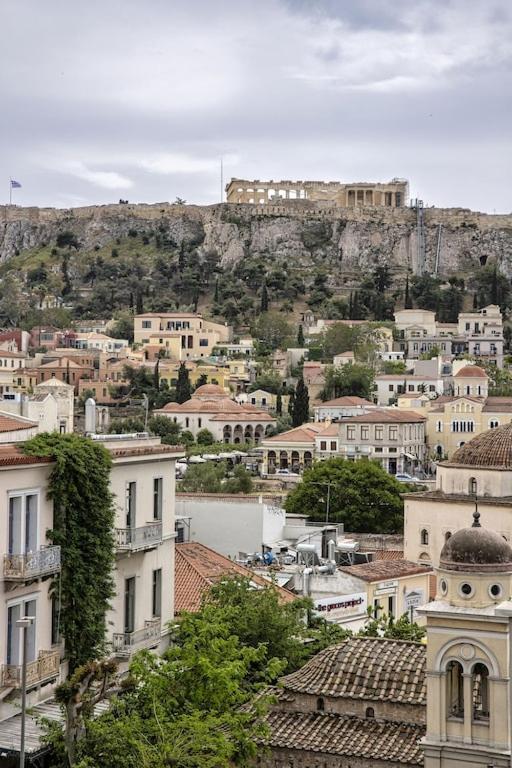 Sunny Luxury Loft,Stunning Acropolis View, Jacuzzi Appartement Athene Buitenkant foto