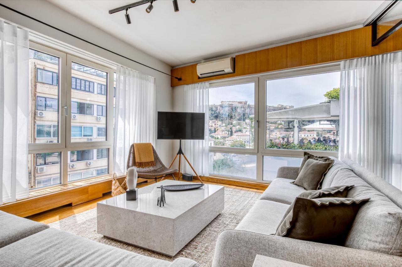 Sunny Luxury Loft,Stunning Acropolis View, Jacuzzi Appartement Athene Buitenkant foto