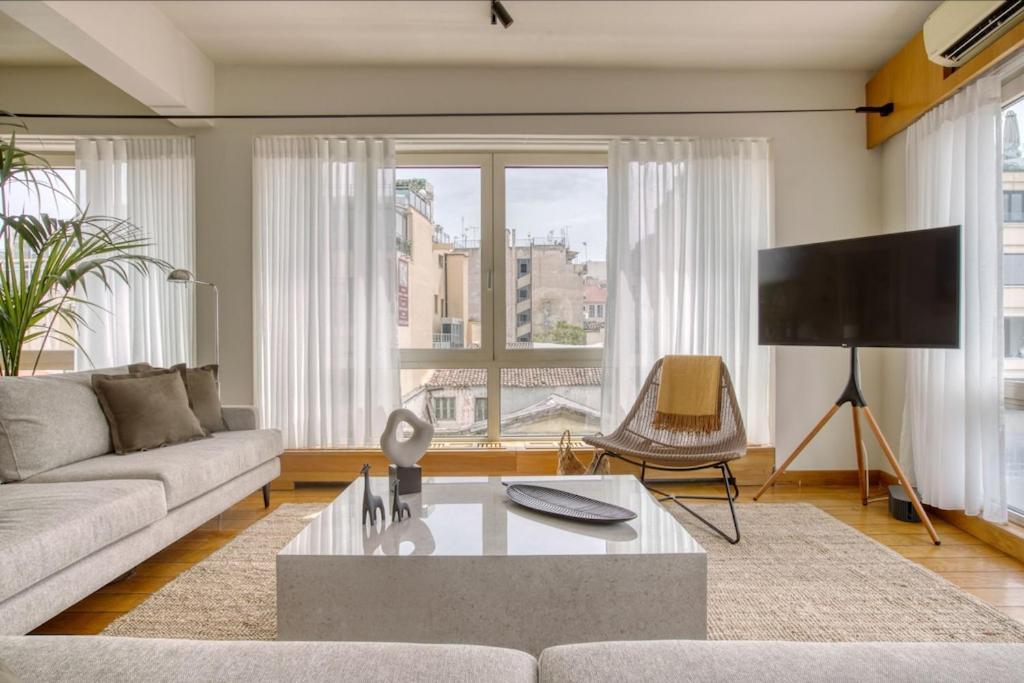 Sunny Luxury Loft,Stunning Acropolis View, Jacuzzi Appartement Athene Buitenkant foto